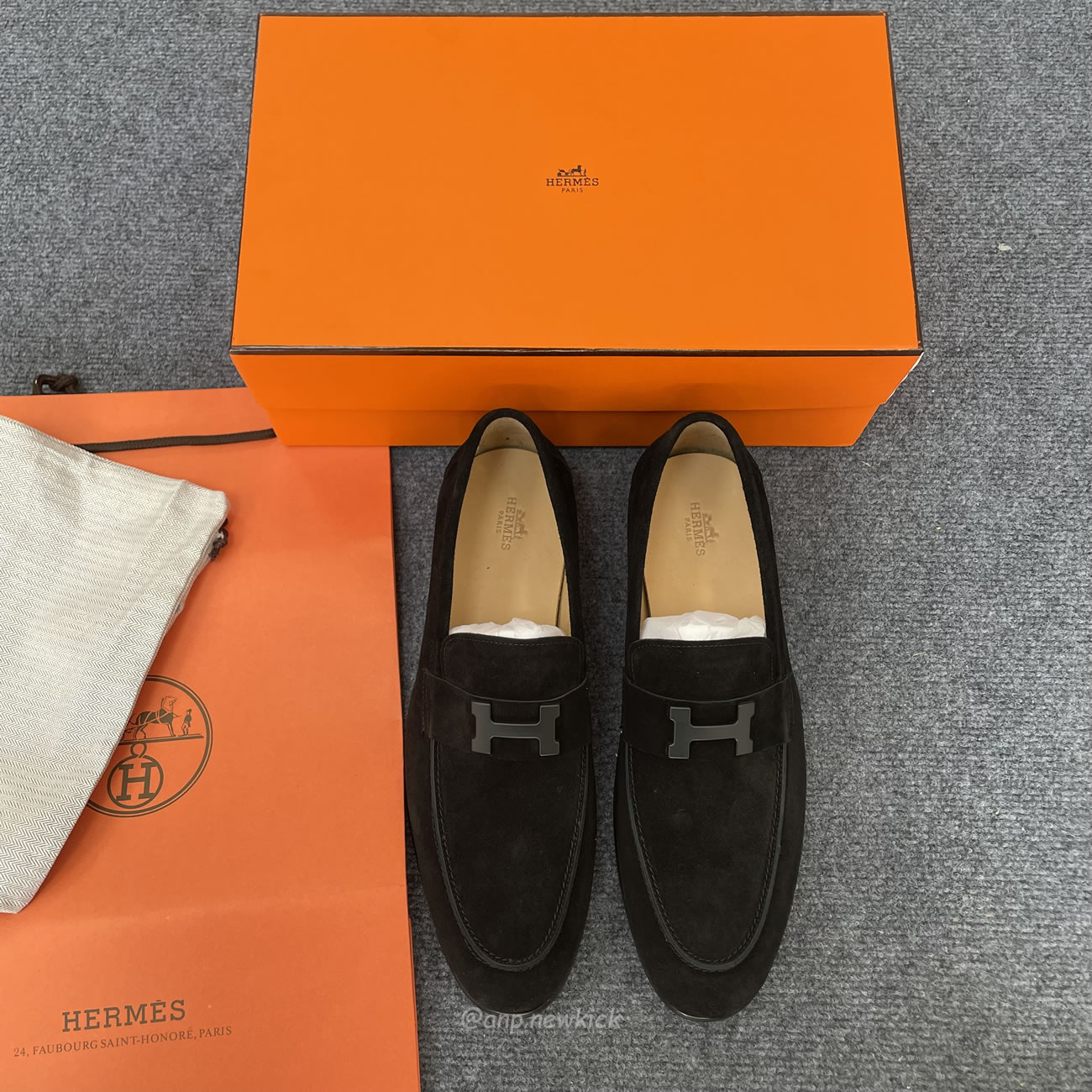 Hermès H Paris Loafer Suede (4) - www.newkick.org